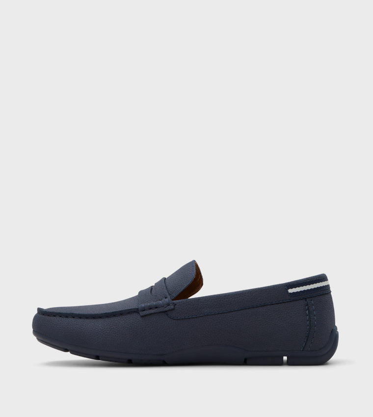 FARINA_H Textured Square Toe Loafers