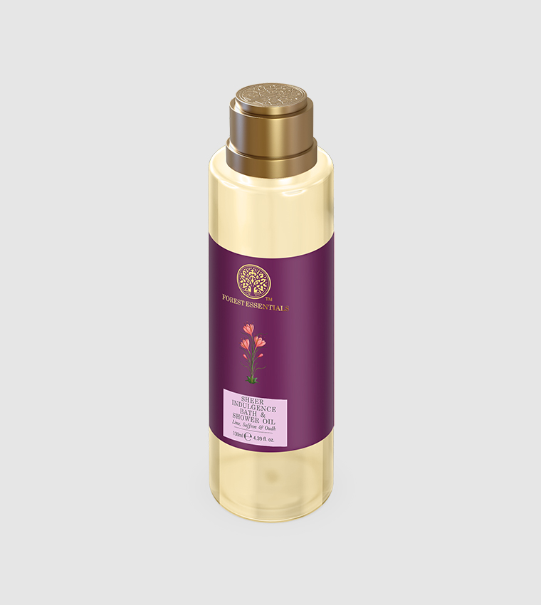 Sheer Indulgence Bath and Shower Oil, Lime and Saffron - 130 ml