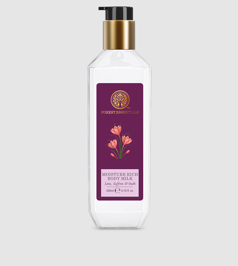 Moisture Rich Body Milk - Lime, Saffron & Oudh - 200 ml