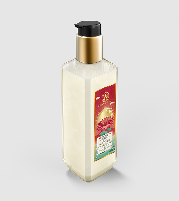 Soundarya Moisture Rich Body Milk with 24 Karat Gold, 200ml