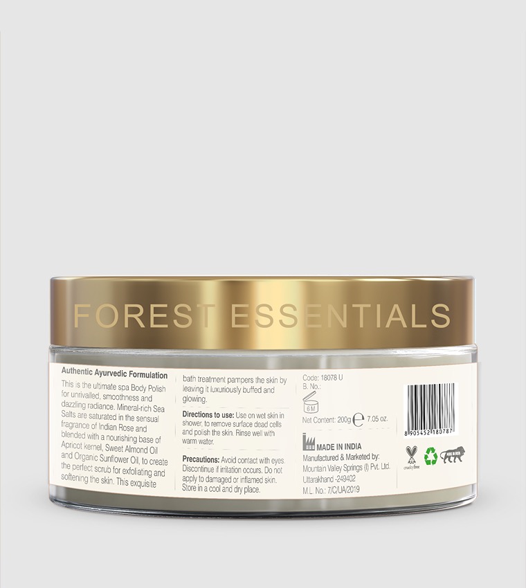 Sea Salt Crystal Rose Exfoliating Body Polish, 200g