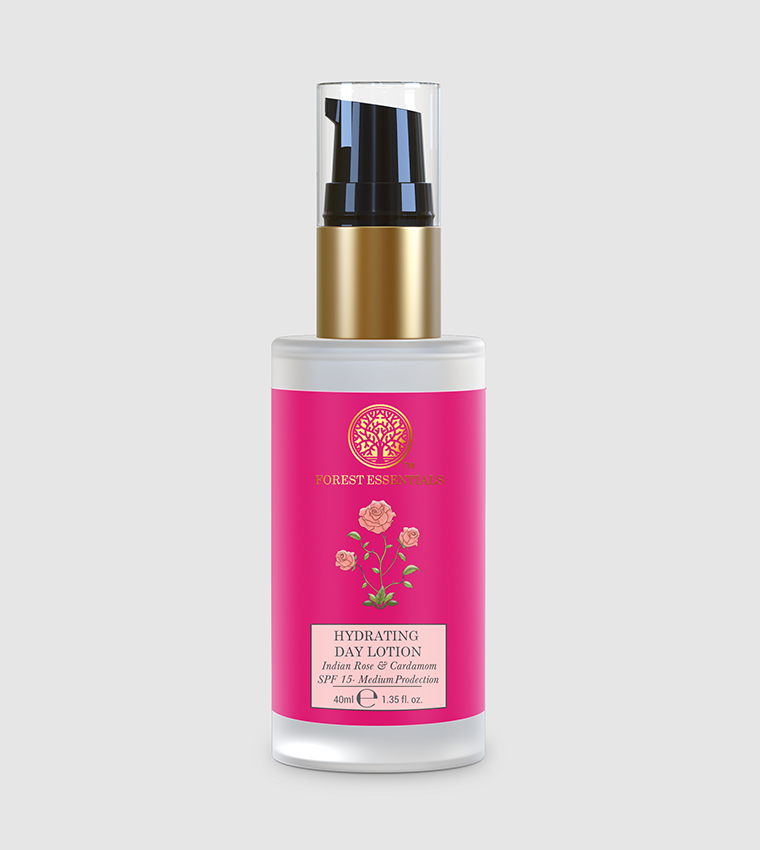 كريم نهاري مرطب بالورد الهندي والهيل - عامل حماية من الشمس 15 ، 40 مل