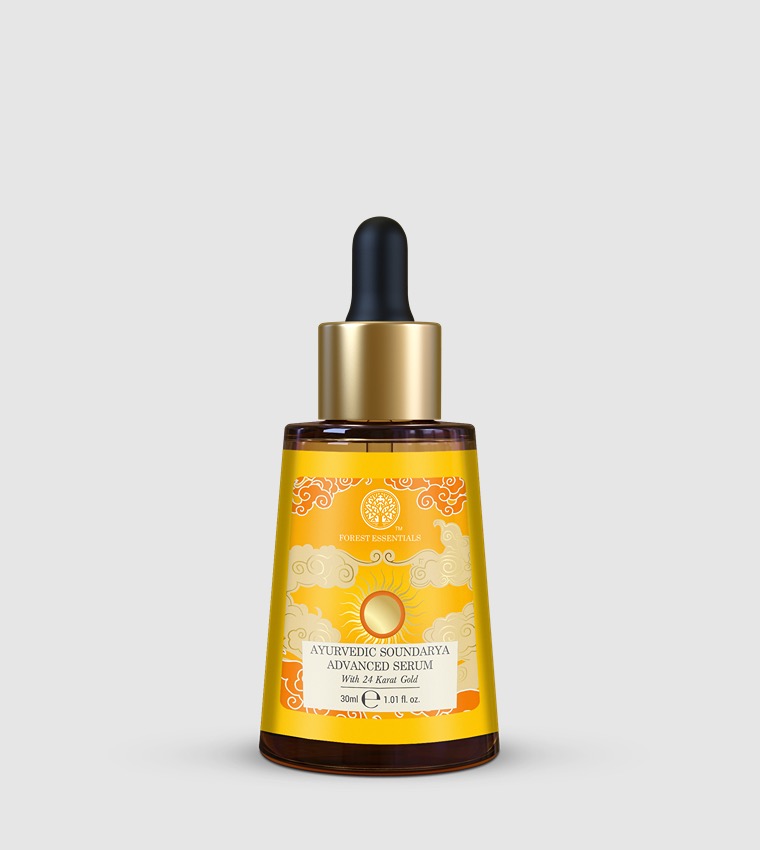 Ayurvedic Advanced Soundarya Serum with 24 Karat Gold, 30ml
