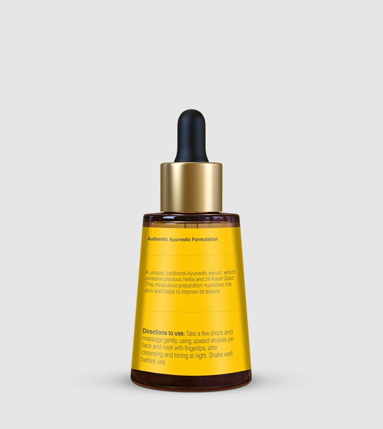 Ayurvedic Advanced Soundarya Serum with 24 Karat Gold, 30ml