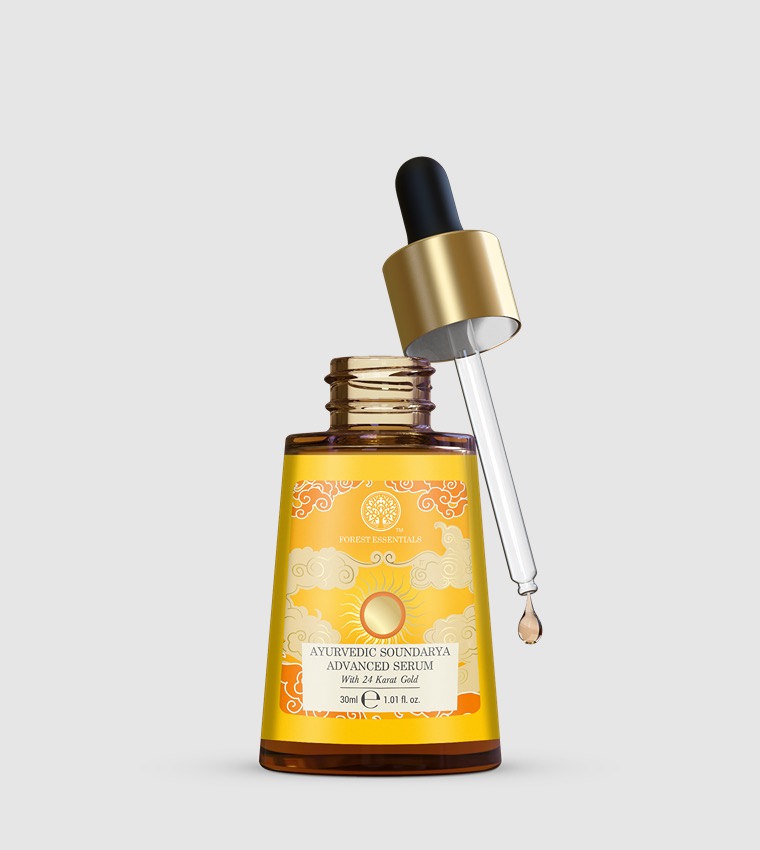 Ayurvedic Advanced Soundarya Serum with 24 Karat Gold, 30ml