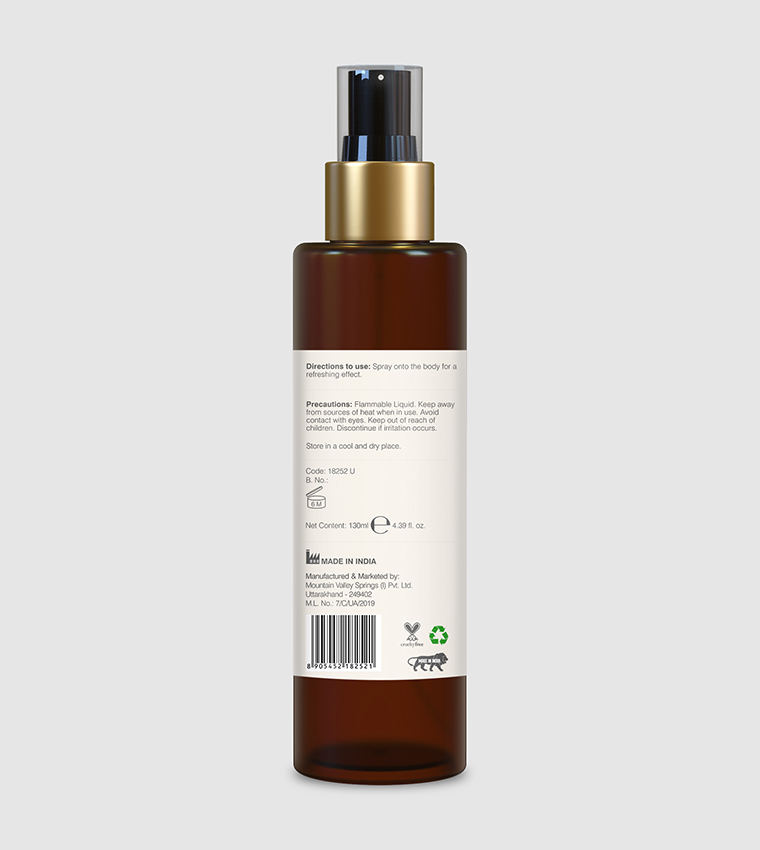 Rose and Cardamom Scented Body Mist, 130ml