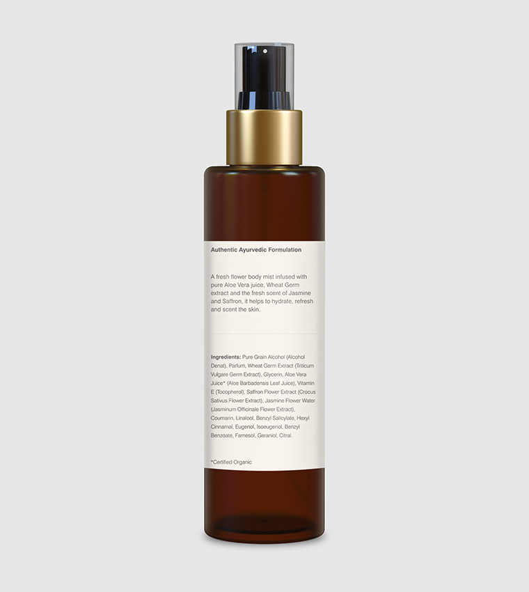 Jasmine and Saffron Scented Body Mist, 130ml