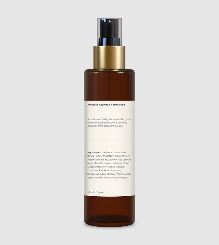 Mysore Sandalwood and Vetiver Scented Body Mist, 130ml