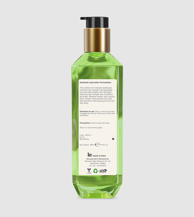 Bhringraj and Shikakai Nourishing Hair Cleanser, 200ml