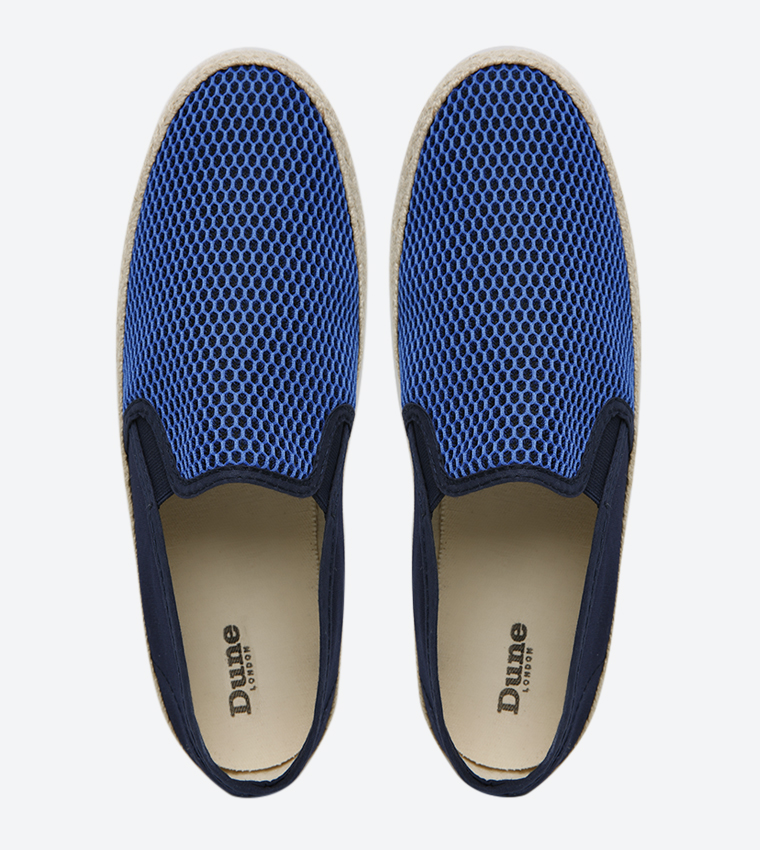Buy Dune London Finchley Slip Ons Blue In Blue | 6thstreet Qatar
