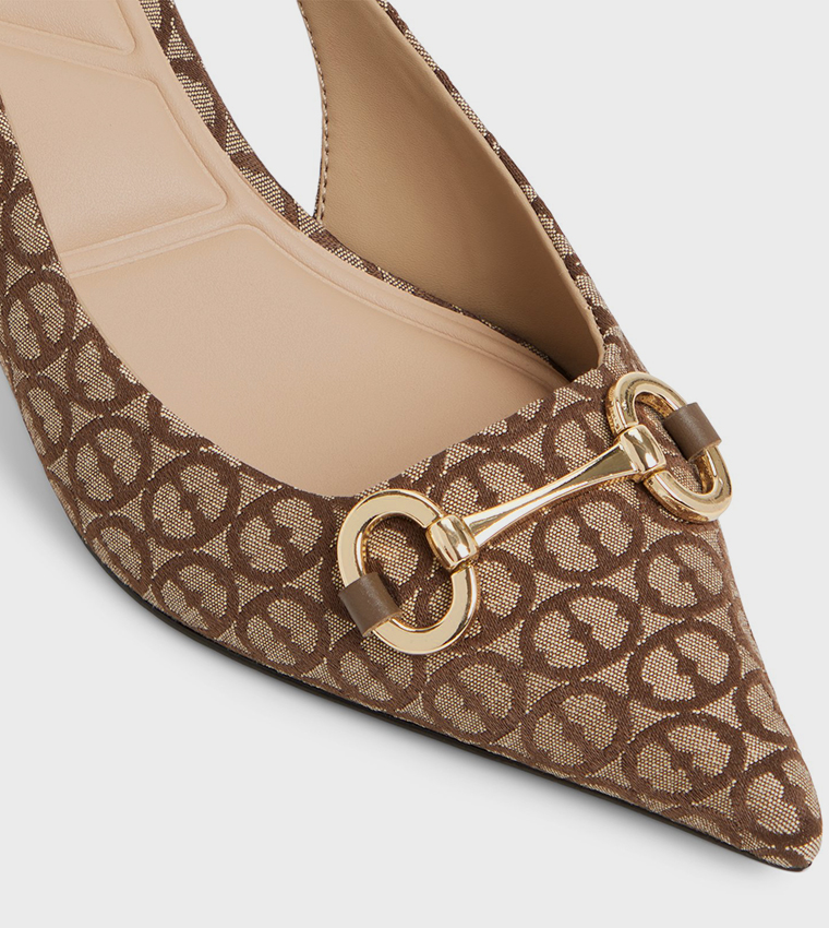 FINNEA Patterned Slingback Pumps