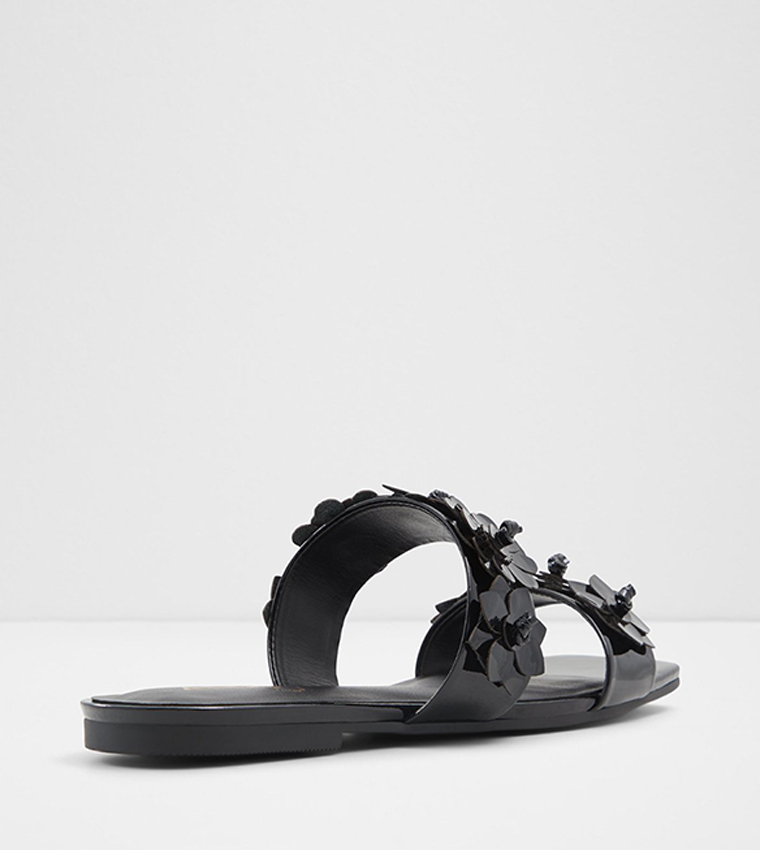 FIORE Applique Detail Flat Sandals
