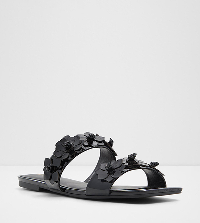 FIORE Applique Detail Flat Sandals