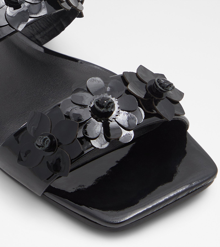 FIORE Applique Detail Flat Sandals