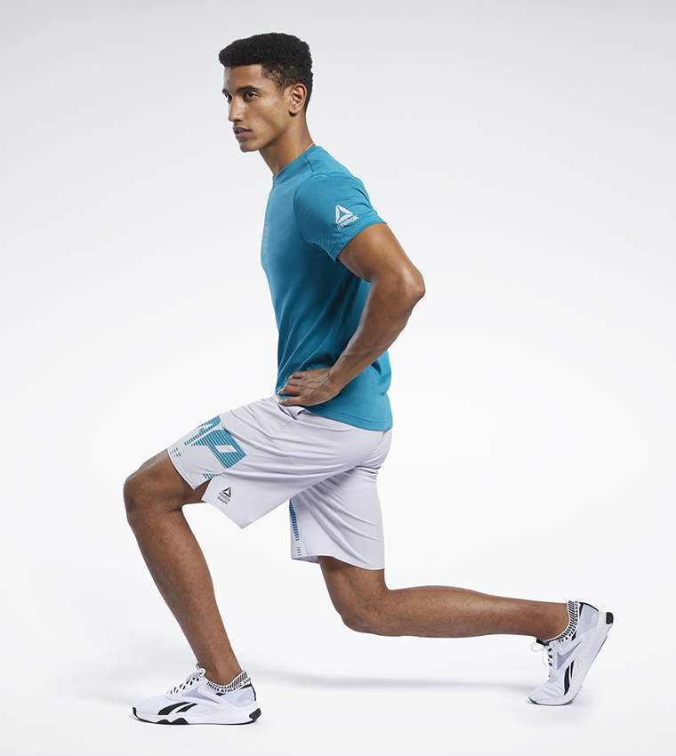 Buy Reebok Rc Epic Base Short Shorts Grey In Grey 6thStreet Bahrain