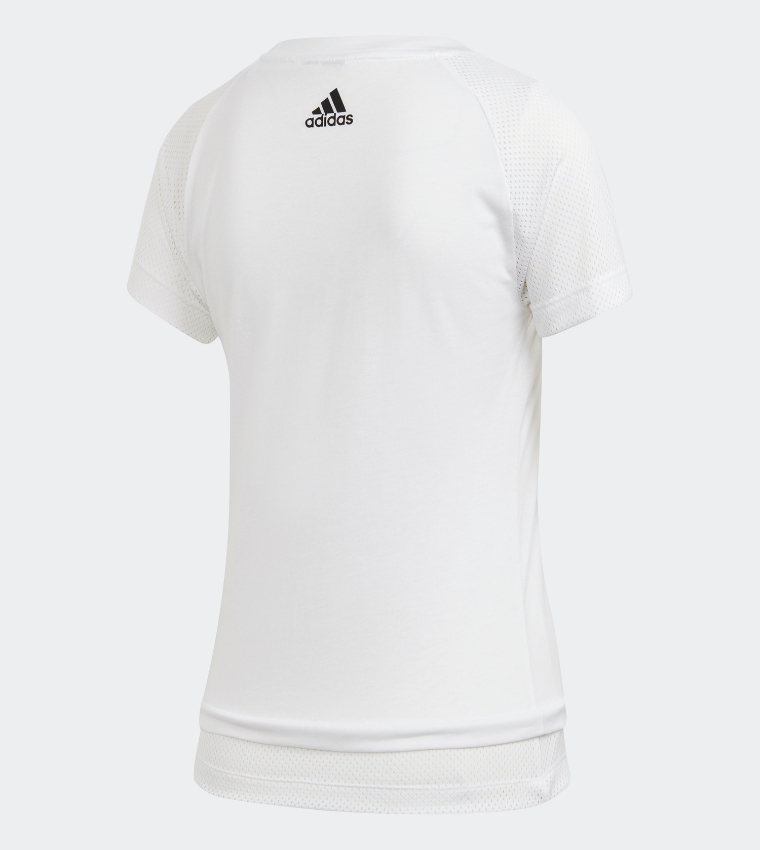 Slim Graphic Tee-White