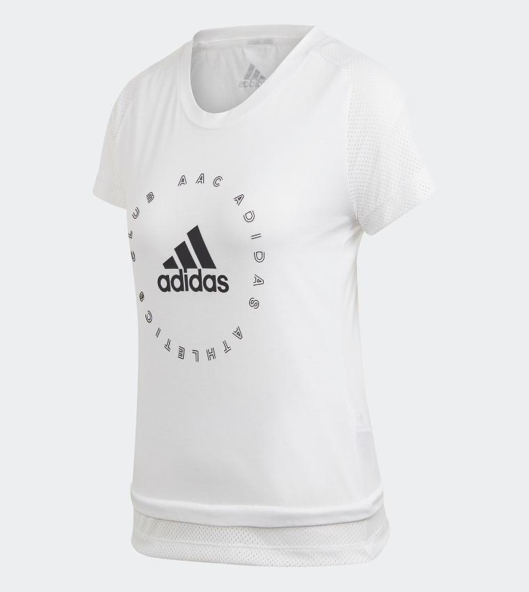 Slim Graphic Tee-White