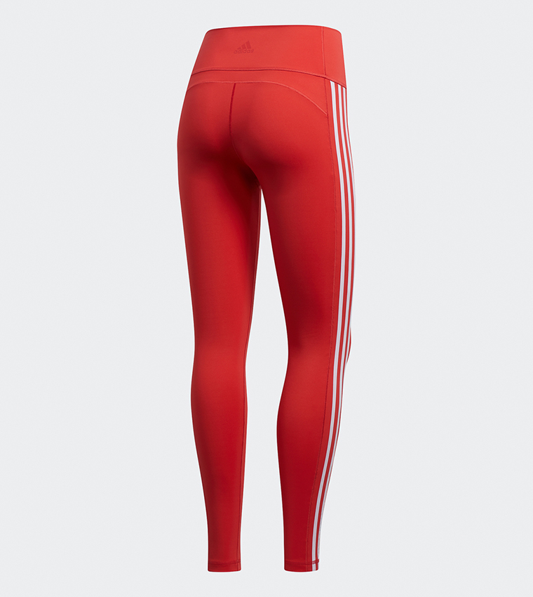 Adidas leggings red stripe online