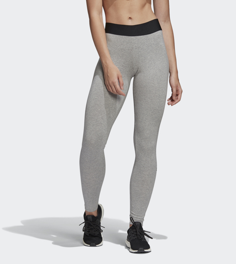 Nike One 7/8 Colour-block Heathered Gray Women's Tights - Trendyol
