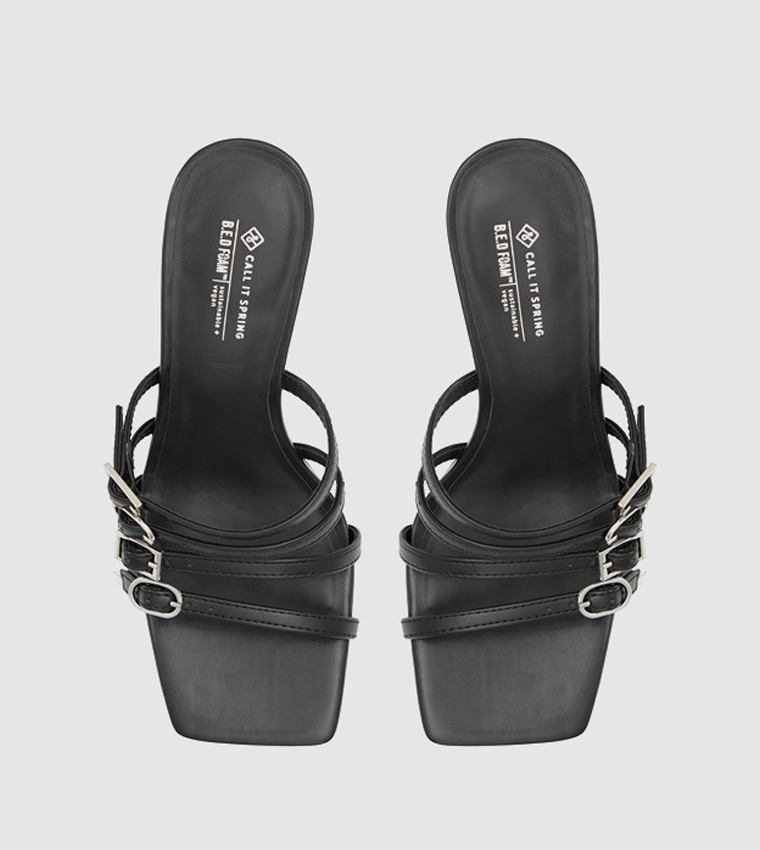 FLAVIAA Open Toe Heel Sandals