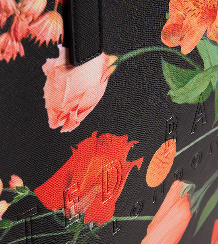 FLIRCON Floral Printed Tote Bag