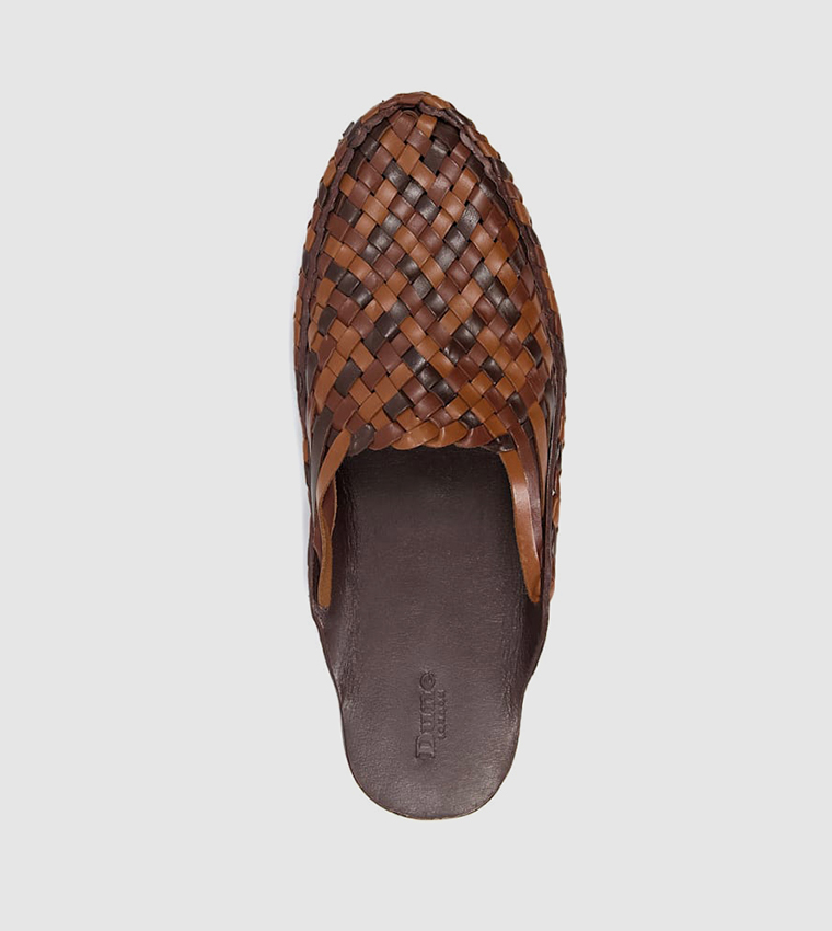 Buy Dune London FLORENNCE Weave Huarache Mules In Brown