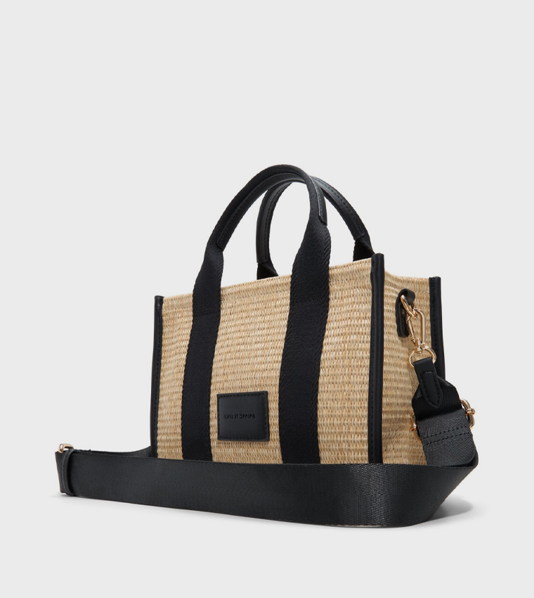 FLORENNCE Straw Mini Tote Bag