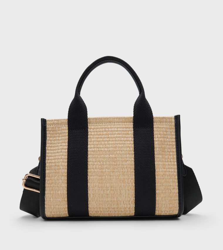 FLORENNCE Straw Mini Tote Bag
