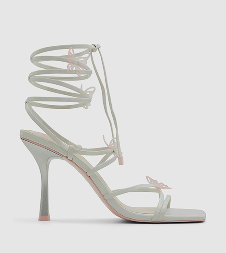 Buy Call It Spring FLUTTERBY Open Toe Heel Sandals In Silver 6thStreet Bahrain
