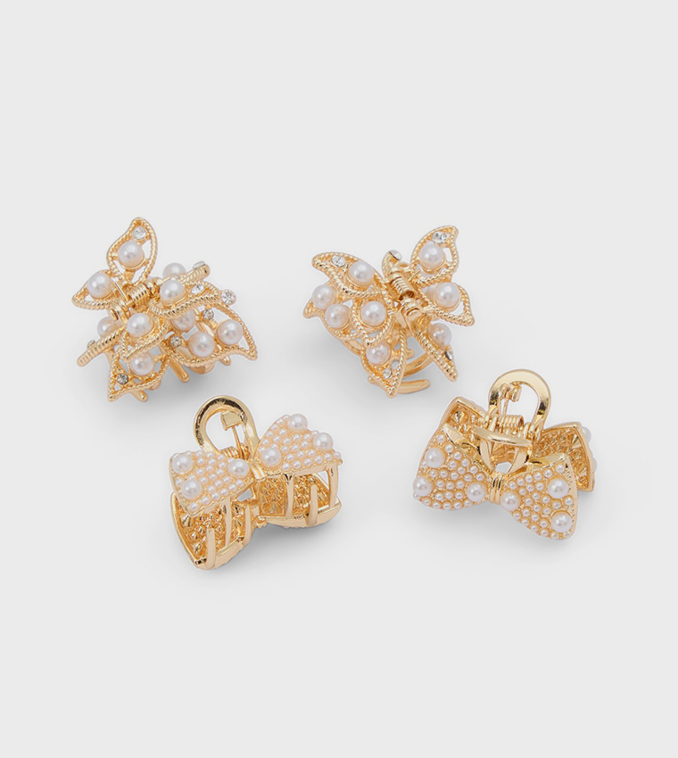 FLUTTERCLIP Multipack Pearl Claw Clips