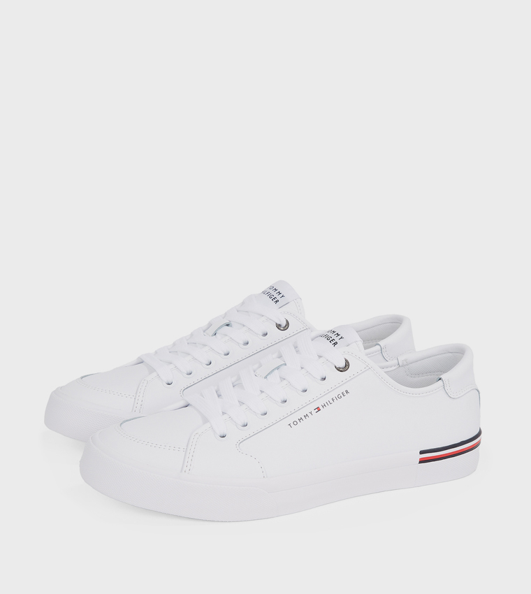 Core Corporate Logo Detail Lace-Up Sneakers