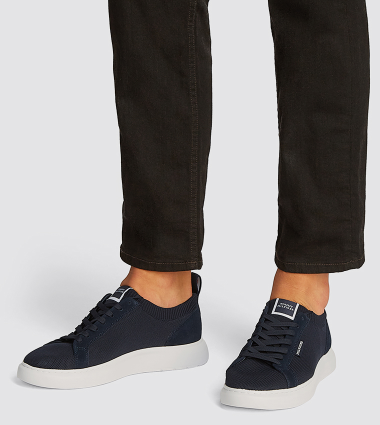 Logo Label Lace-Up Sneakers