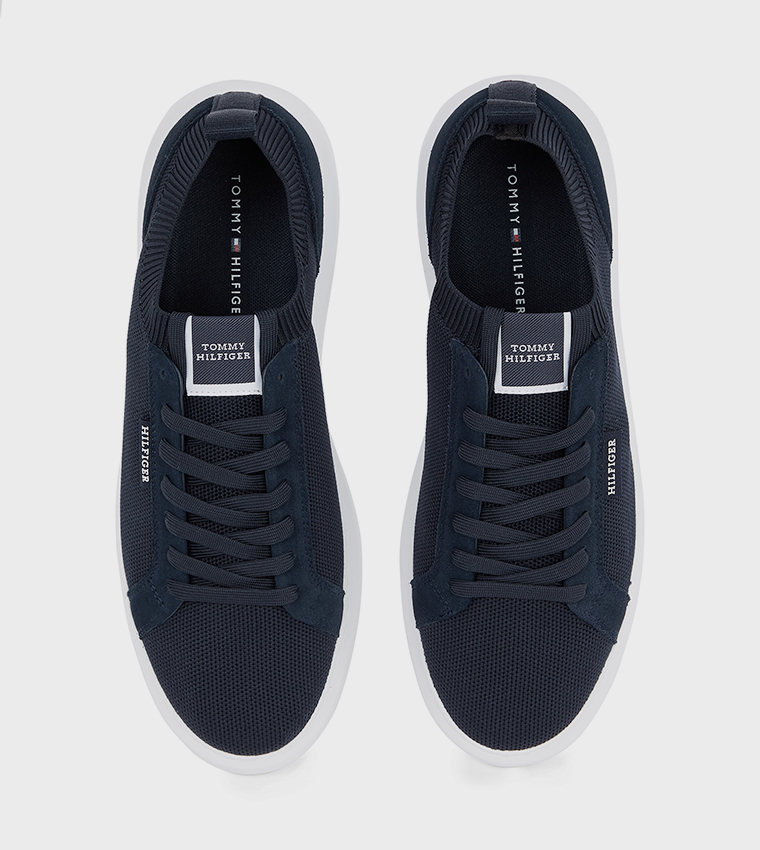 Logo Label Lace-Up Sneakers