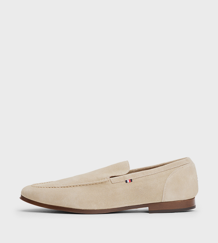 Suede Slip-On Loafers