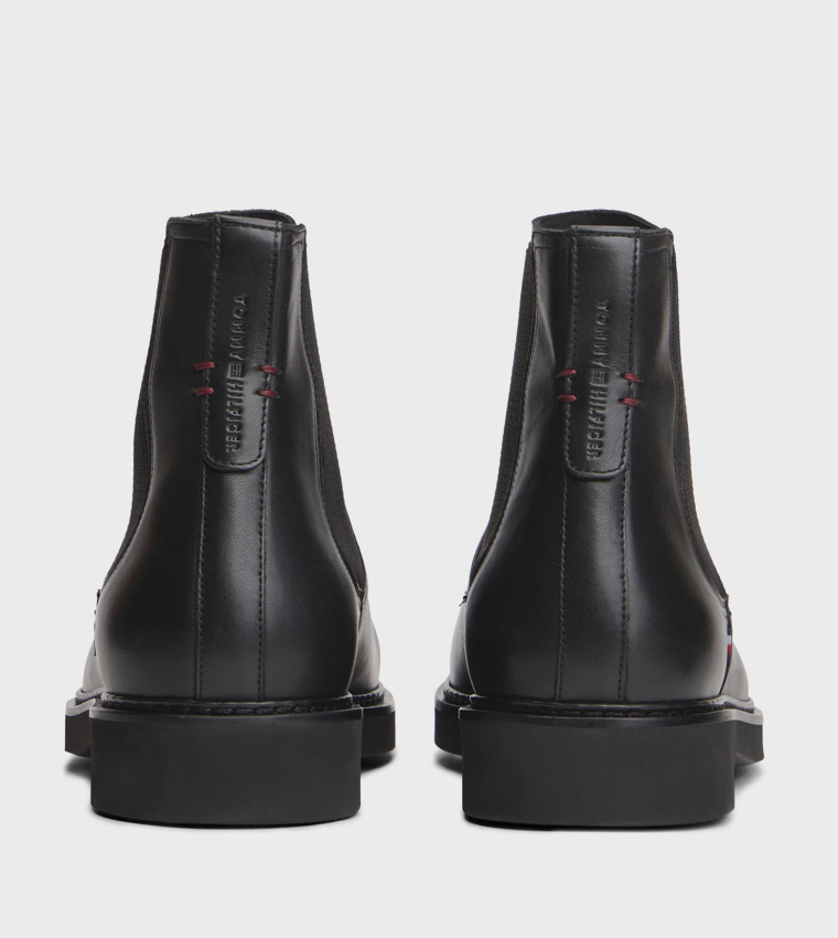 Flag Detail Chelsea Boots