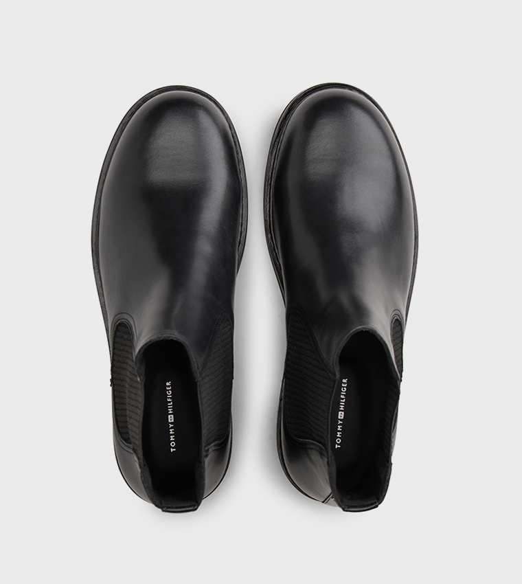 Flag Detail Chelsea Boots