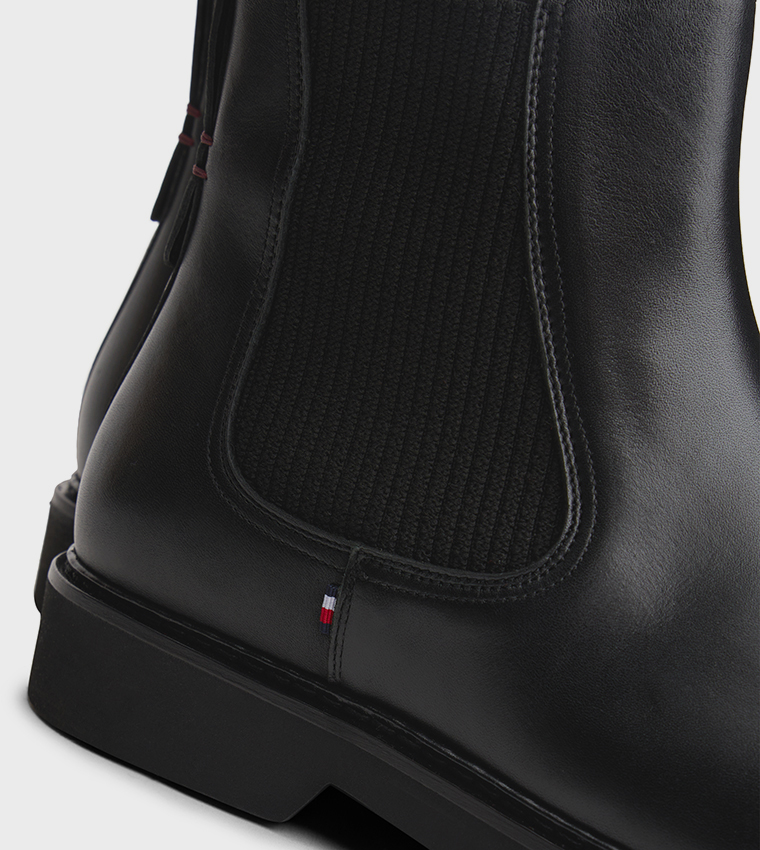 Flag Detail Chelsea Boots