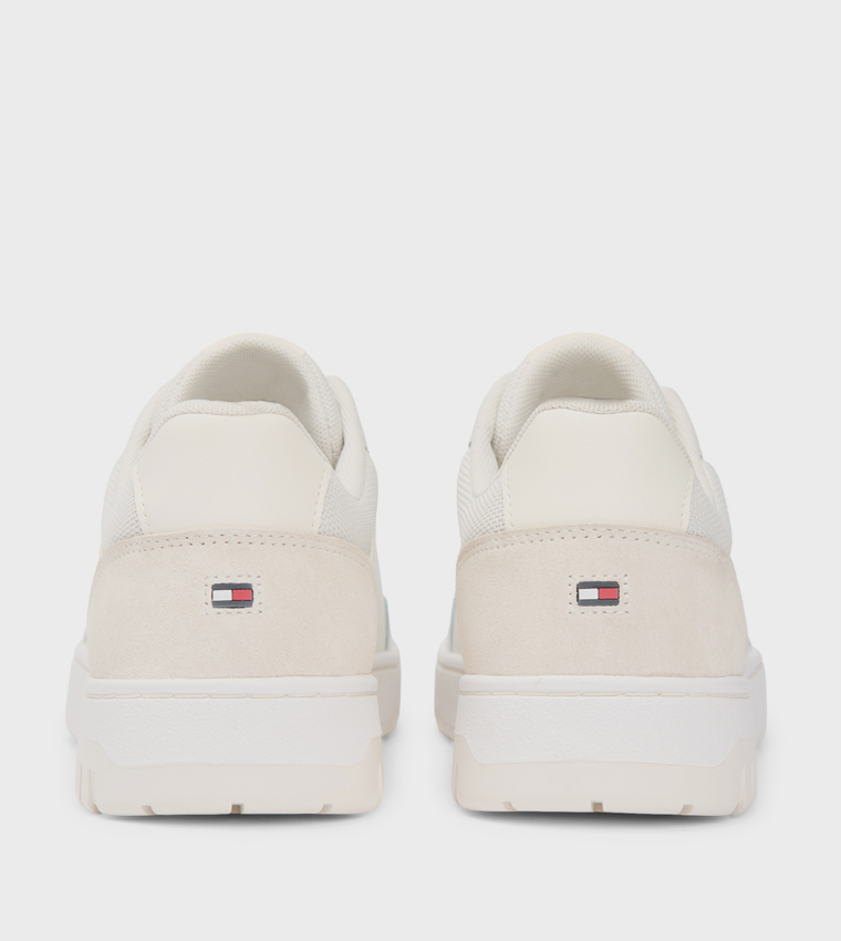 Color Block Suede Basketball Sneakers