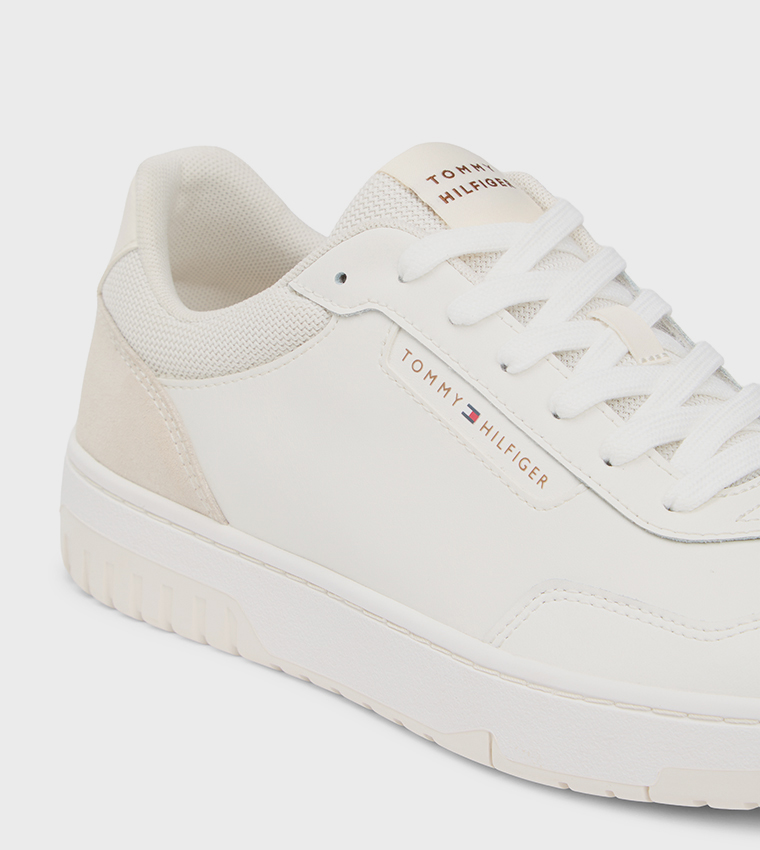 Color Block Suede Basketball Sneakers