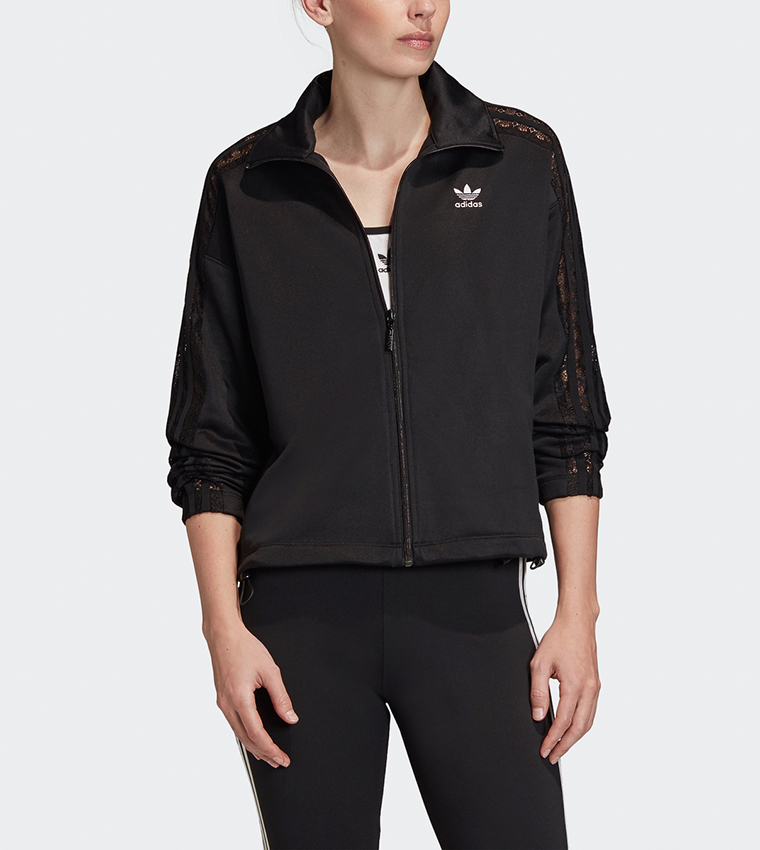 Adidas lace track discount jacket