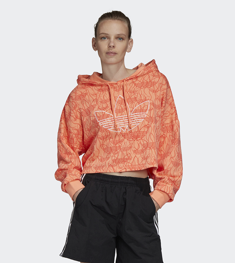 Adidas coral hoodie best sale