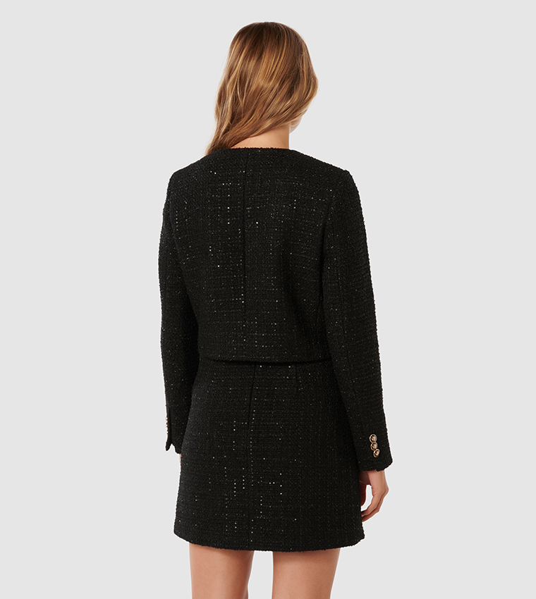 BAILEE Tweed Crop Boucle Jacket