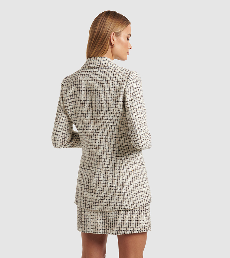 PEARL Patterned Double Breasted Blazer