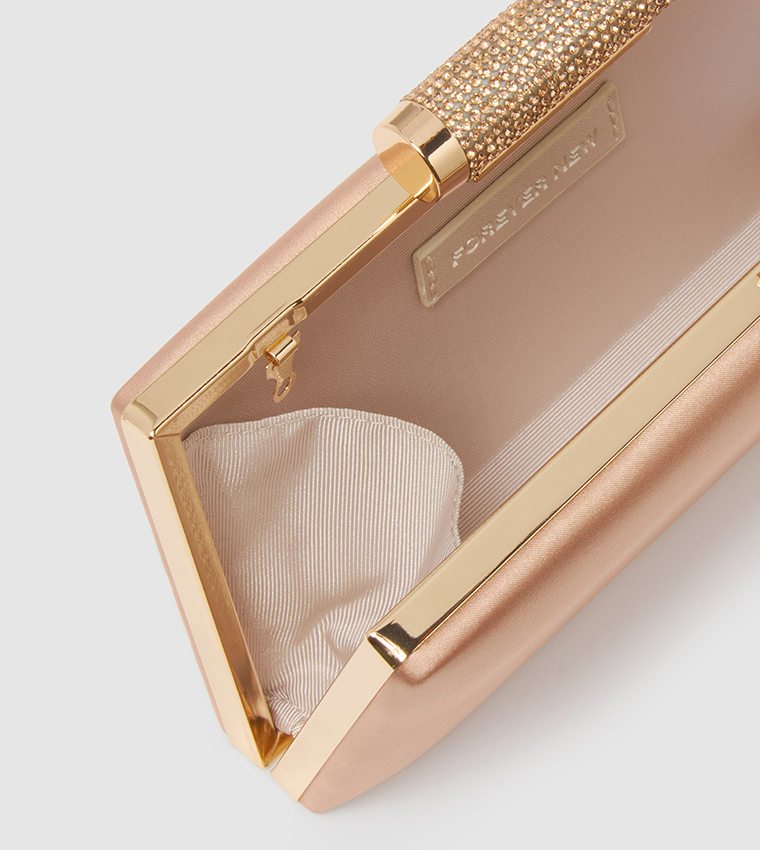 JACQUI Crystal Clasp Clutch