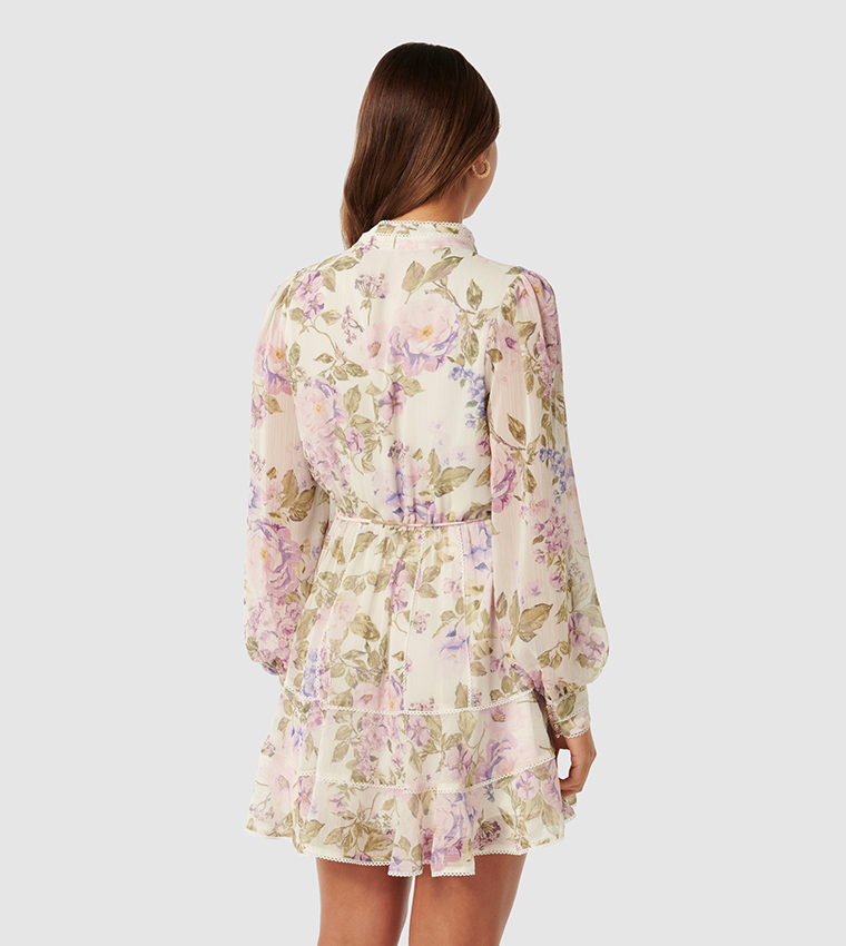Buy Forever New CHERIE Floral Print Skater Mini Dress In Multiple ...