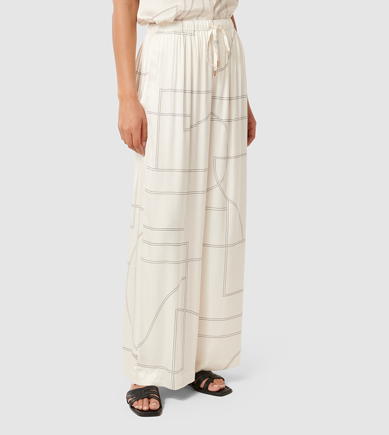 FLORENCE Printed Wide Leg Pants