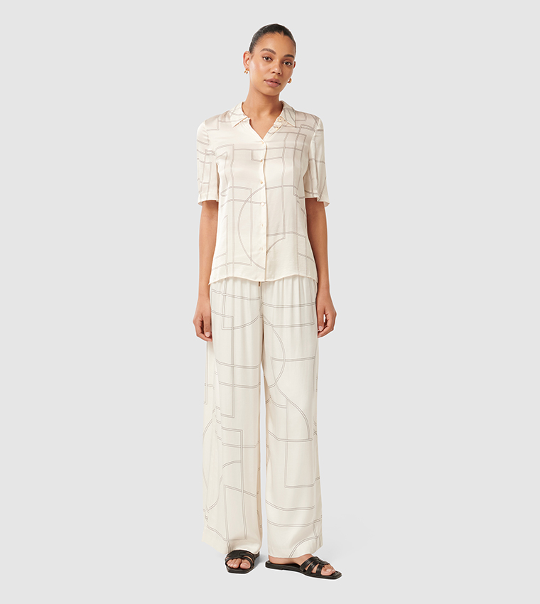 FLORENCE Printed Wide Leg Pants
