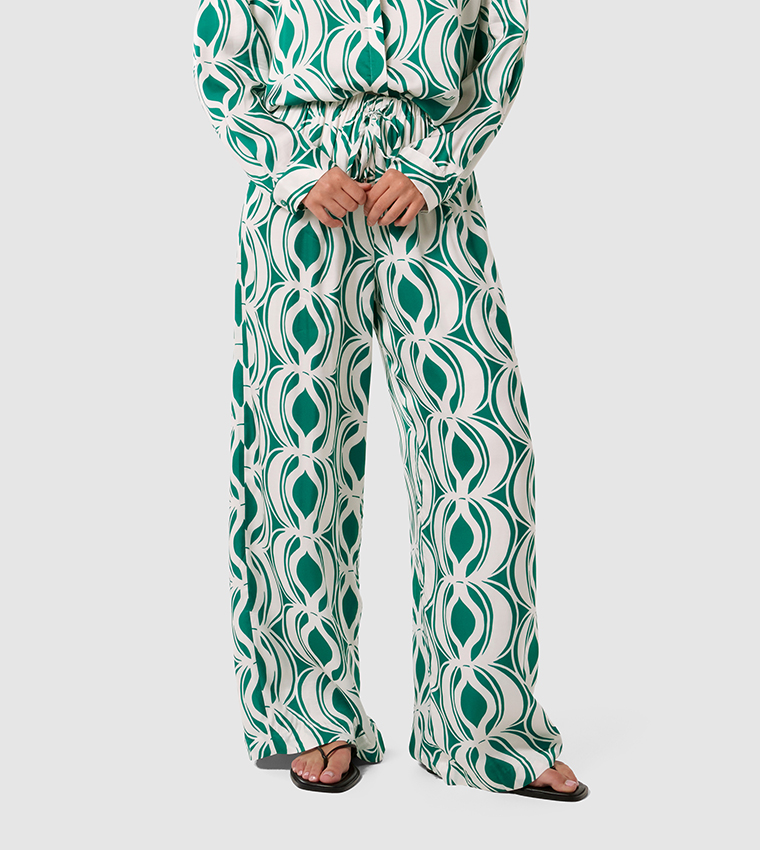 SERENA Printed Wide Leg Pants
