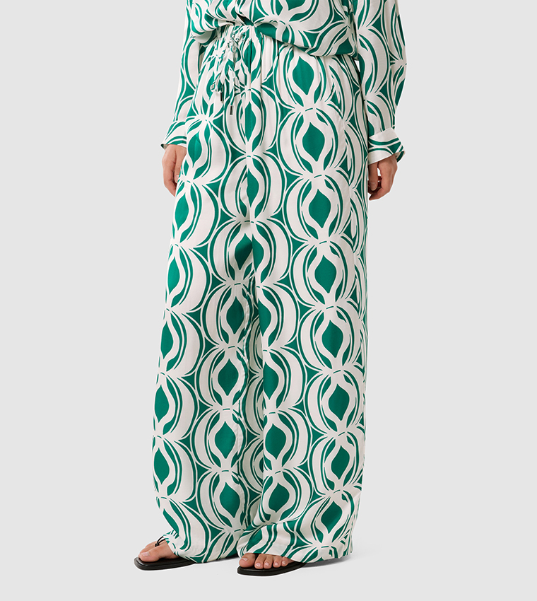 SERENA Printed Wide Leg Pants