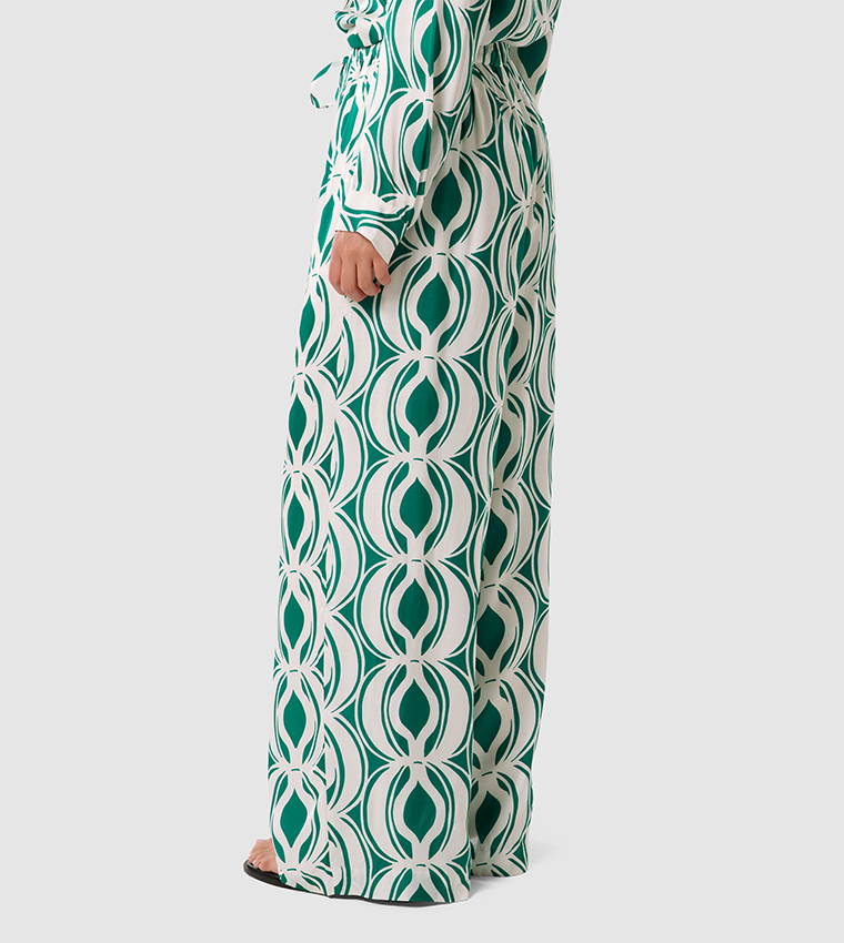 SERENA Printed Wide Leg Pants